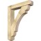 Ekena Millwork Olympic Craftsman Rough Sawn Bracket w/ Offset Brace, Douglas Fir, 6"W x 30"D x 36"H BKT0604X30X36OLY04RDF - alternate 1